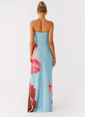 Amelle Maxi Dress - Turquoise Bloom