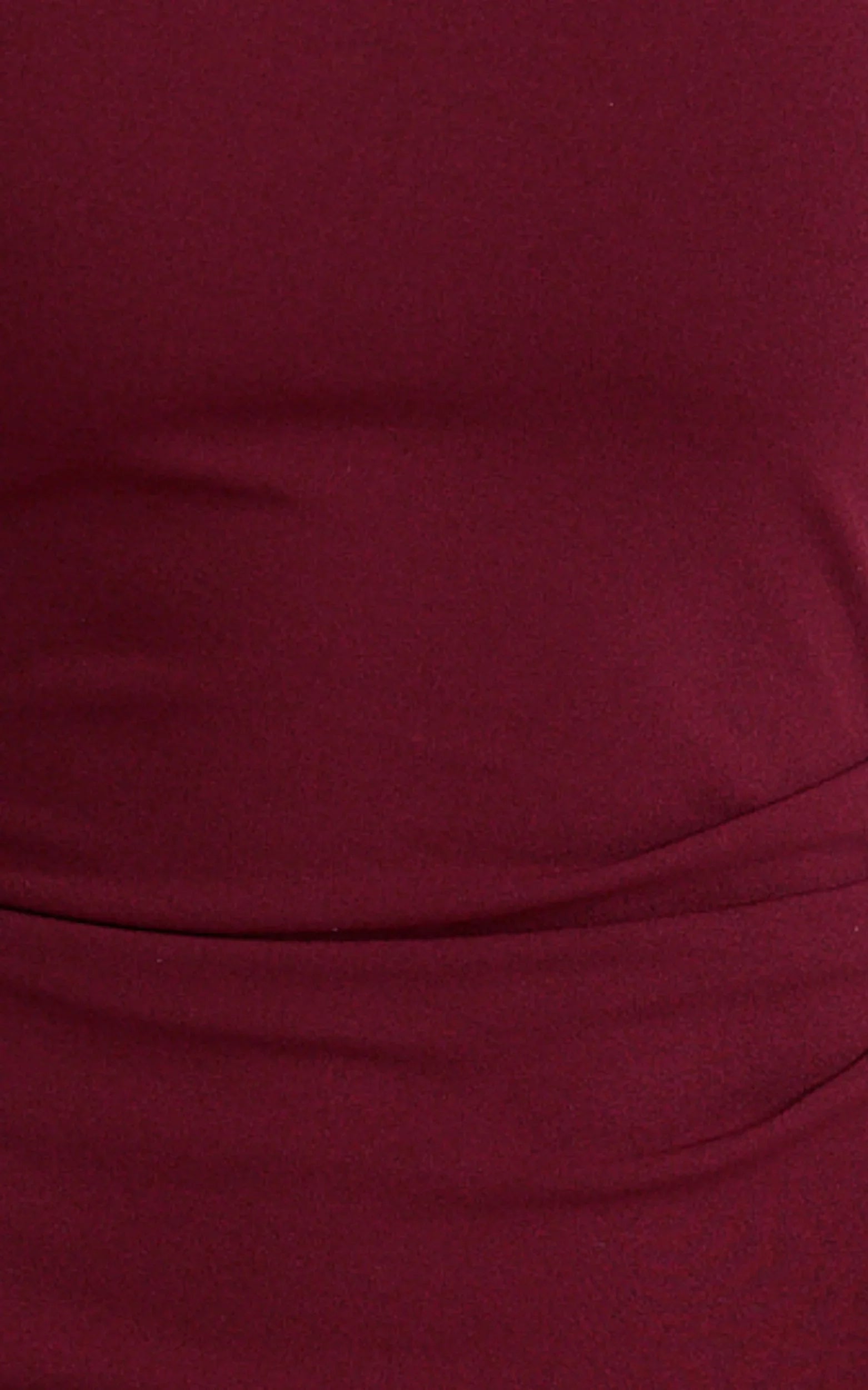 Helen Maxi Dress - One Shoulder Draped Fitted Dress in Wine