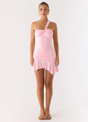 Not Your Fan Cut Out Mini Dress - Pink