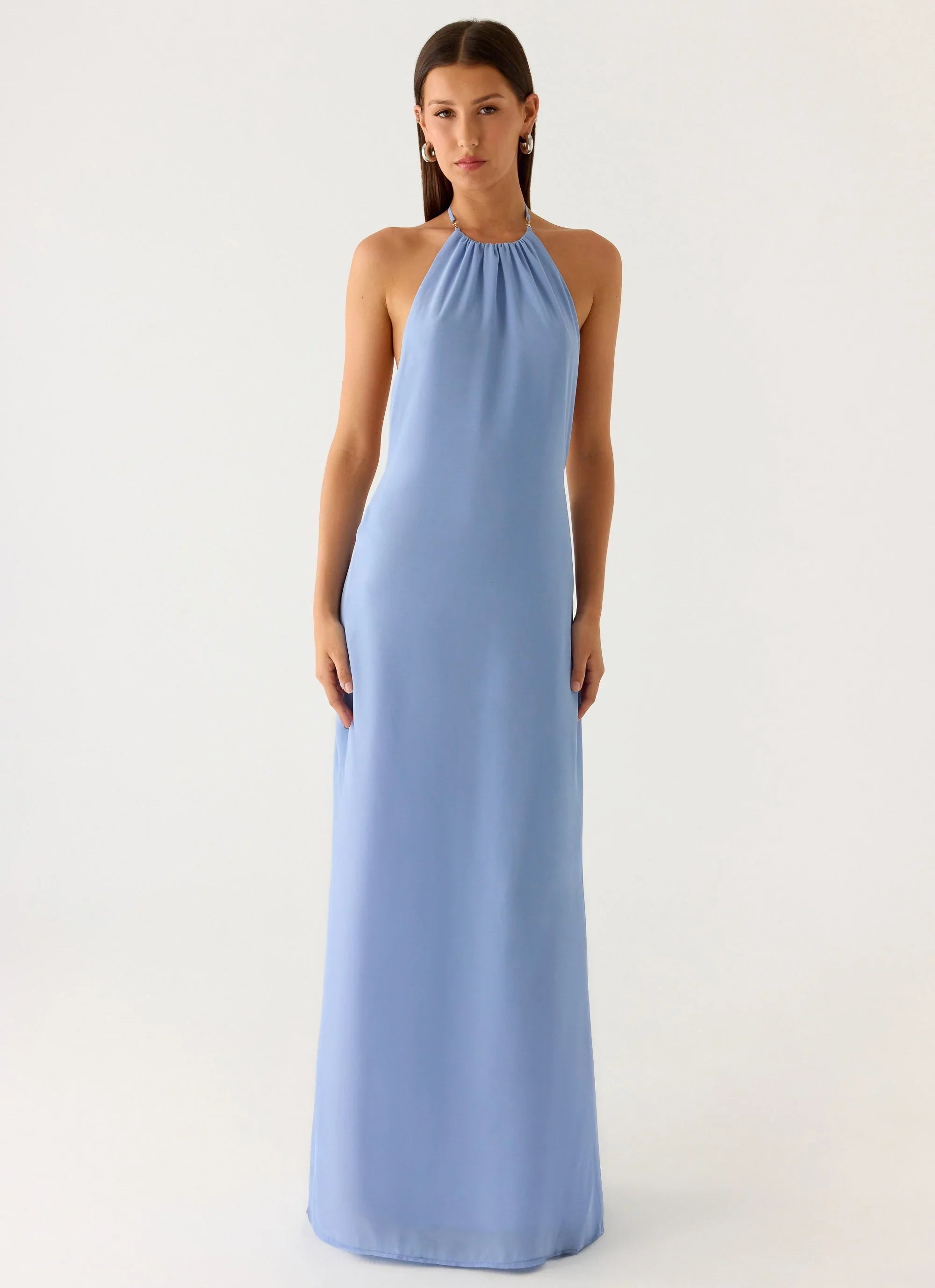 Le Soleil Halter Maxi Dress - Periwinkle