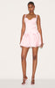 Baby Pink Bust Detail Pleated Shift Dress