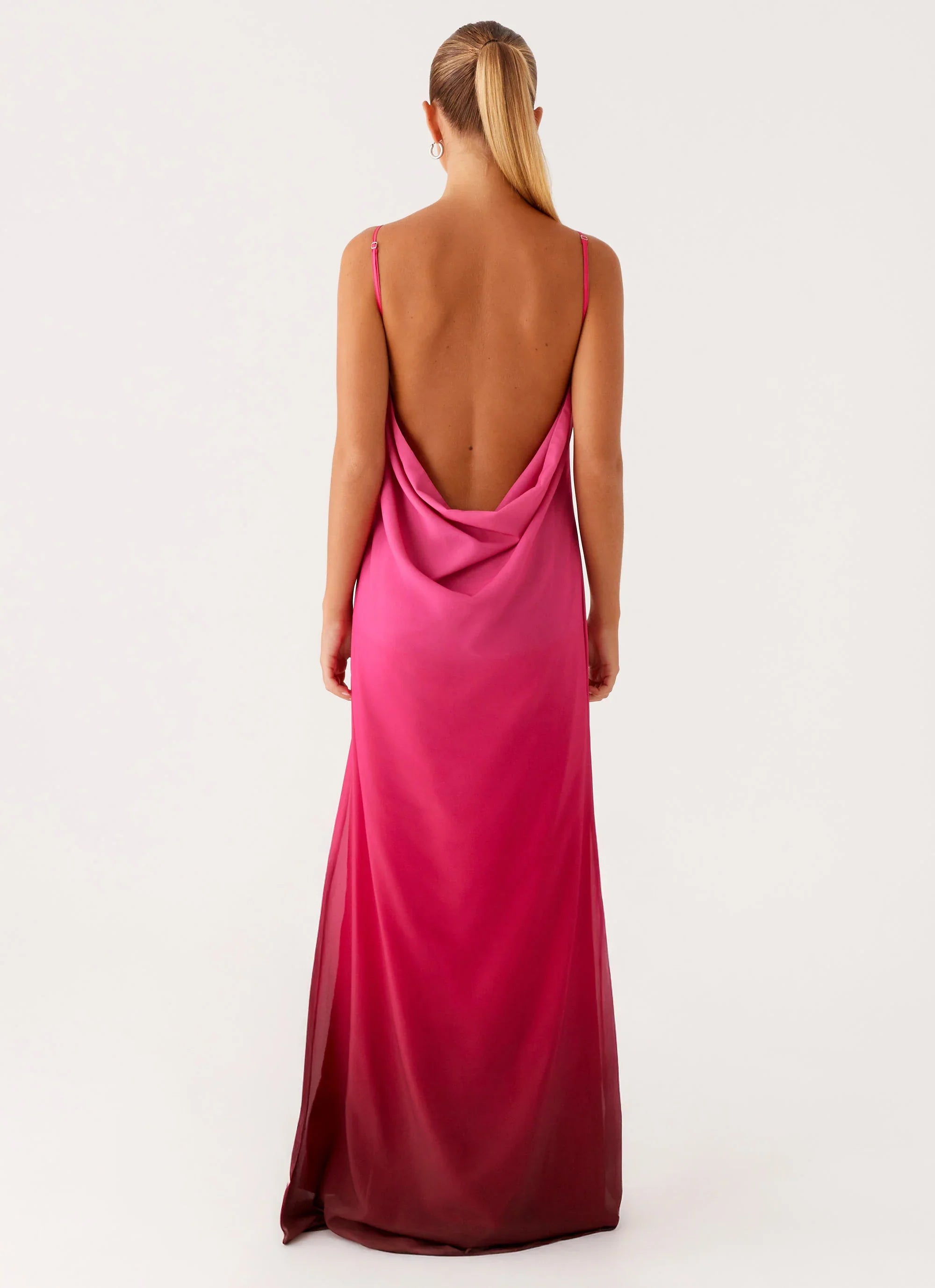 Marianne Maxi Dress - Fuchsia Gradient