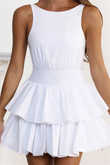 She's A Whole Vibe Mini Dress White