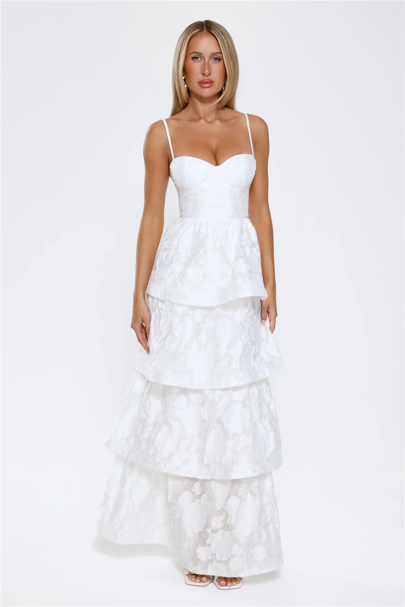 Elevated Desire Maxi Dress White
